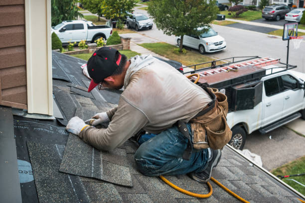Professional Emergency Roof Repair technician working in Hanover, NH